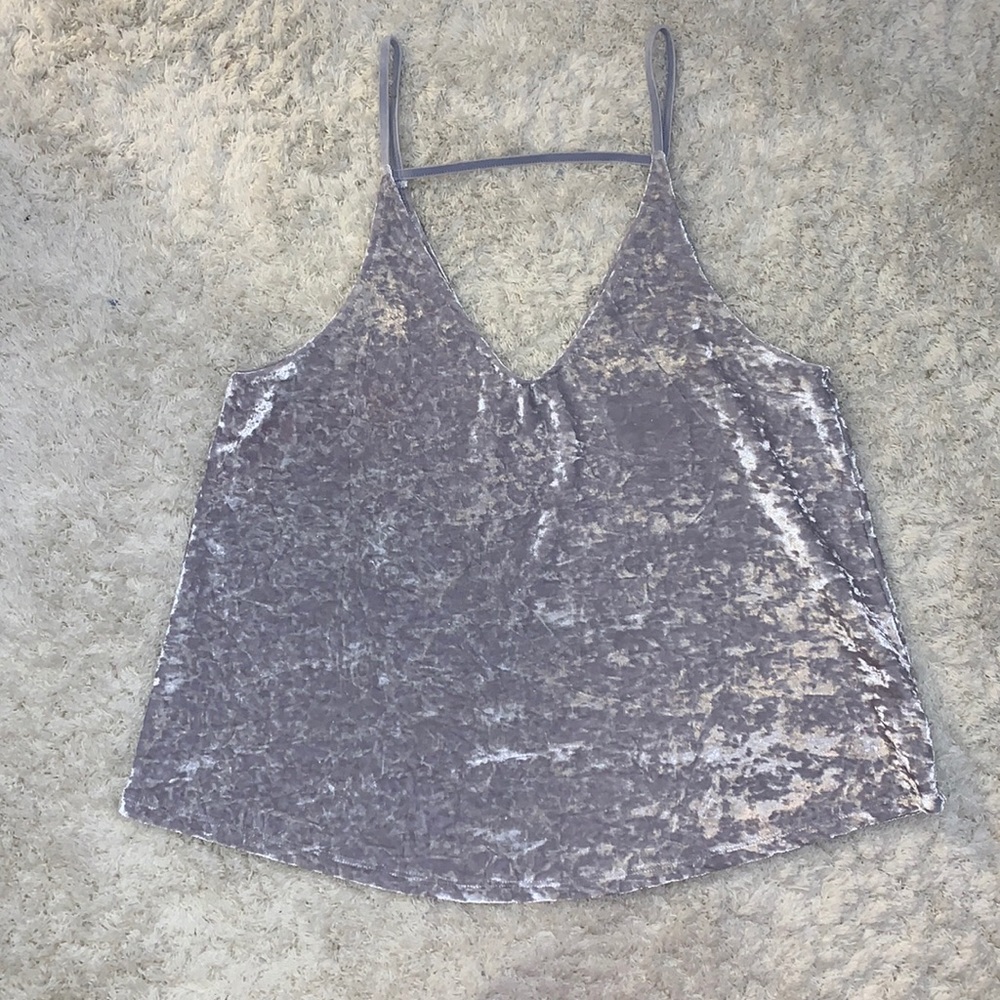 American Eagle Velvet tank top Size S
